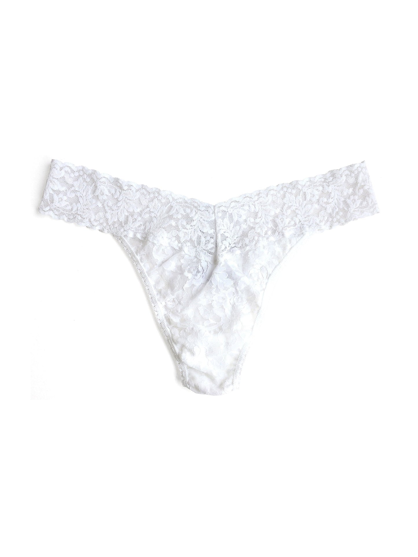Signature Lace® Original Rise Thong White