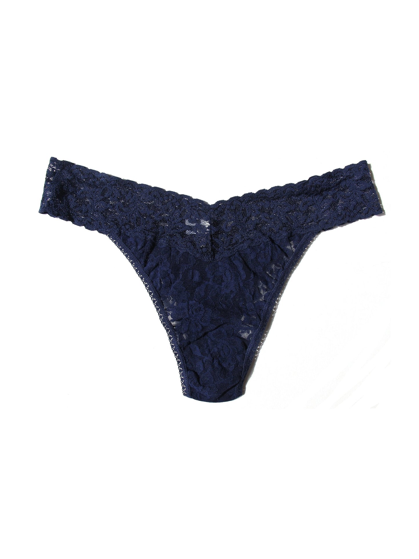 Signature Lace® Original Rise Thong Navy